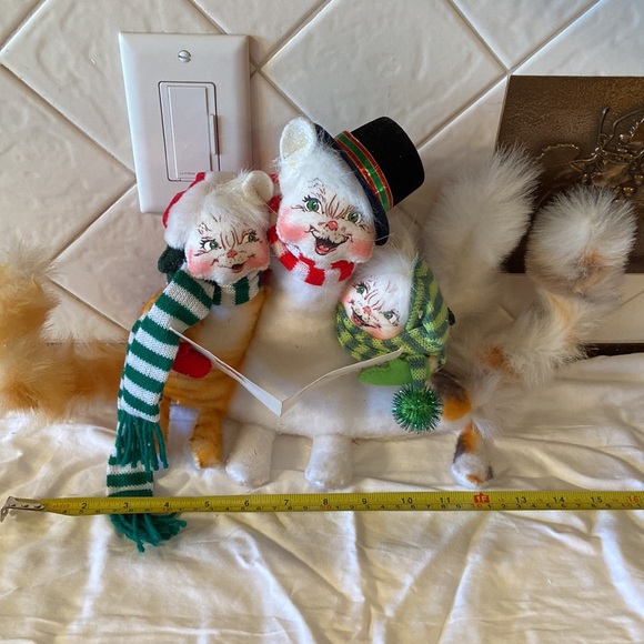 Annalee 3 Kitty Cats Christmas Caroling 10" - Picture 8 of 9